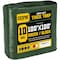 Core Tarps Heavy Duty Tarp, 100 ft L x 0.5 mm H x 100 ft W, 10 Mil, Green/Black, Polyethylene CT-603-100X100 - alternate 1